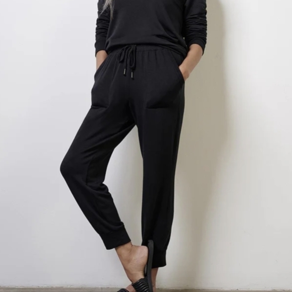 Splendid Women's Black High Rise Jogger Pants Size Medium